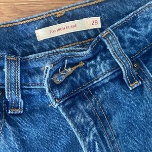 LEVIS 70 high rise flare jeans